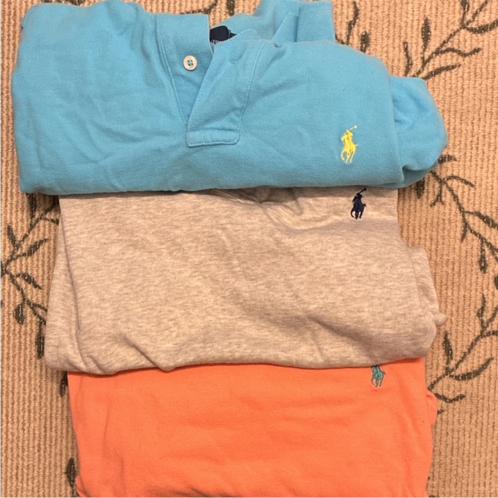 Lot of 3 size large Ralph Lauren polo shirts men